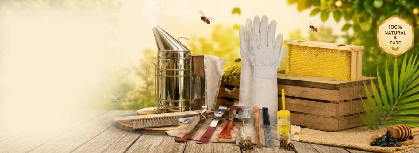 Bees inspecting comb