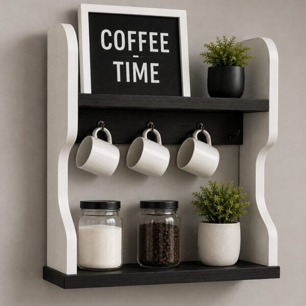 Coffee Wood Decoration Piece