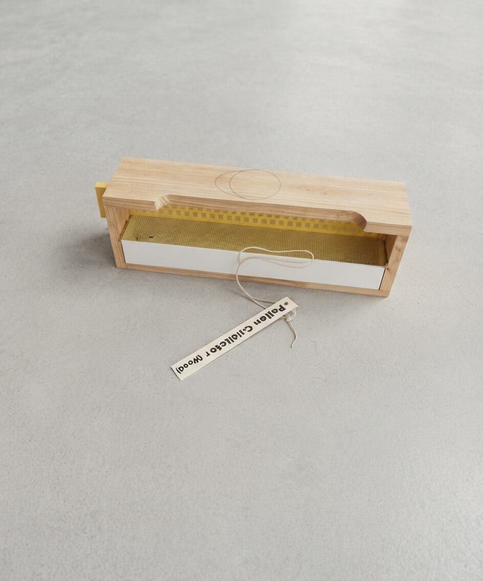 Wooden Pollen Trap with Plastic Strip