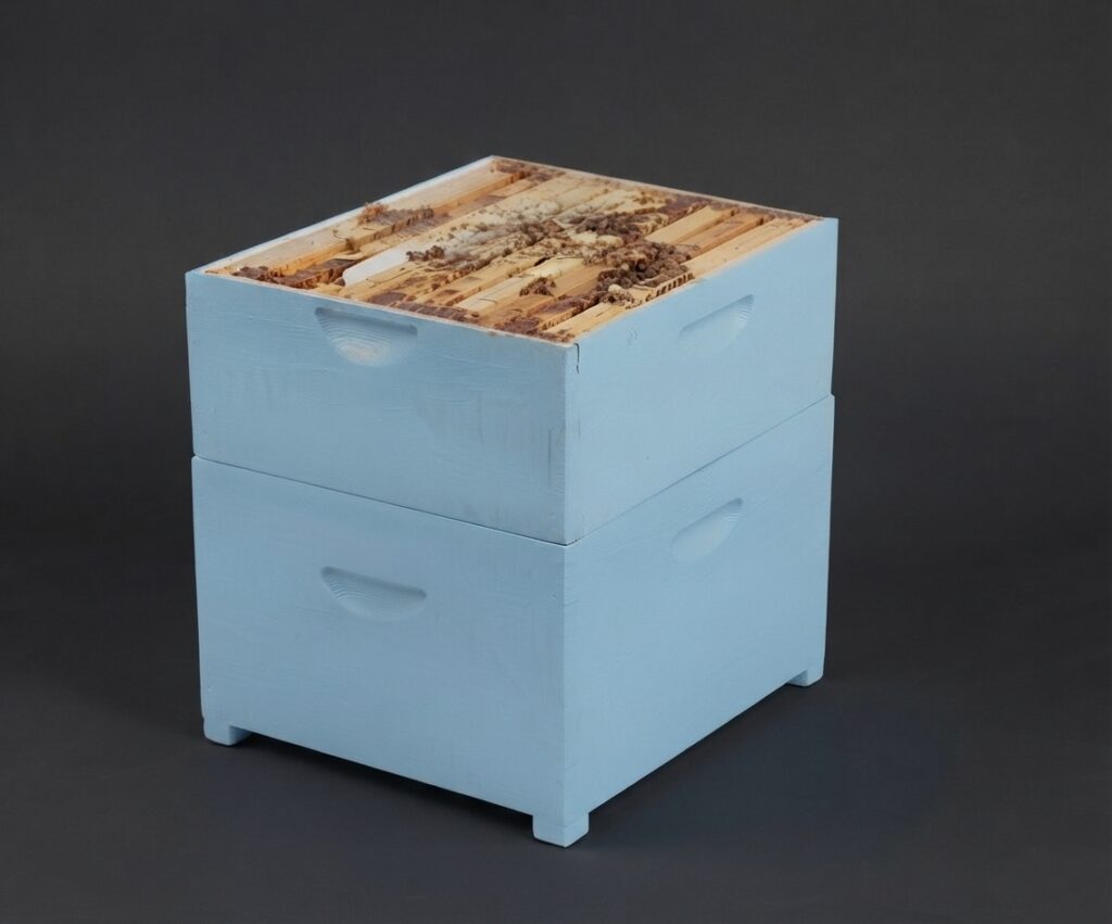 Turkish Model Sloped Upper Cover Beehive (Kail Wood)