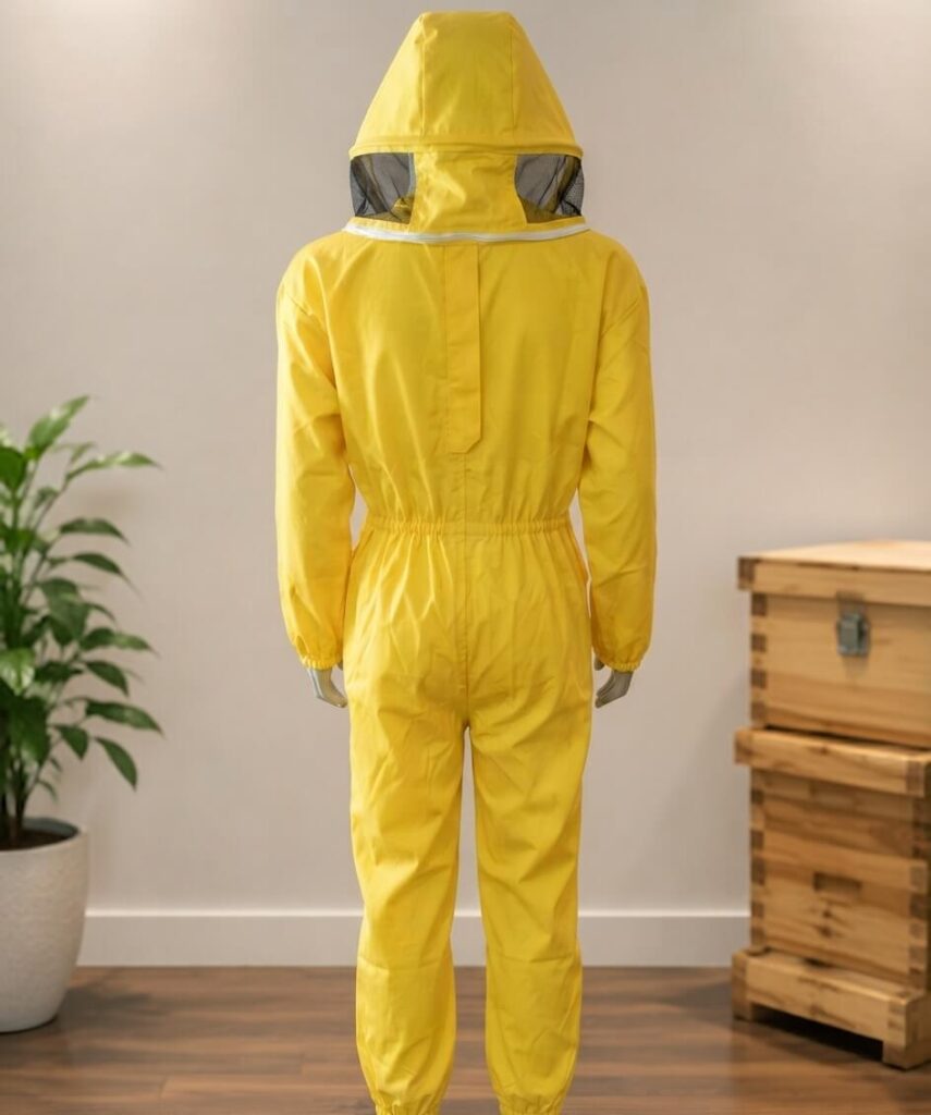 Yellow Poly-Cotton Fabric Beekeeping Suit