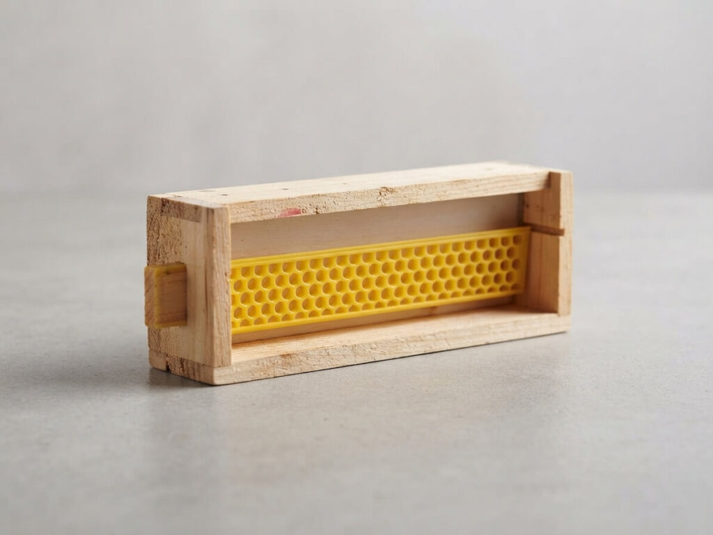 Wooden Pollen Trap with Plastic Strip
