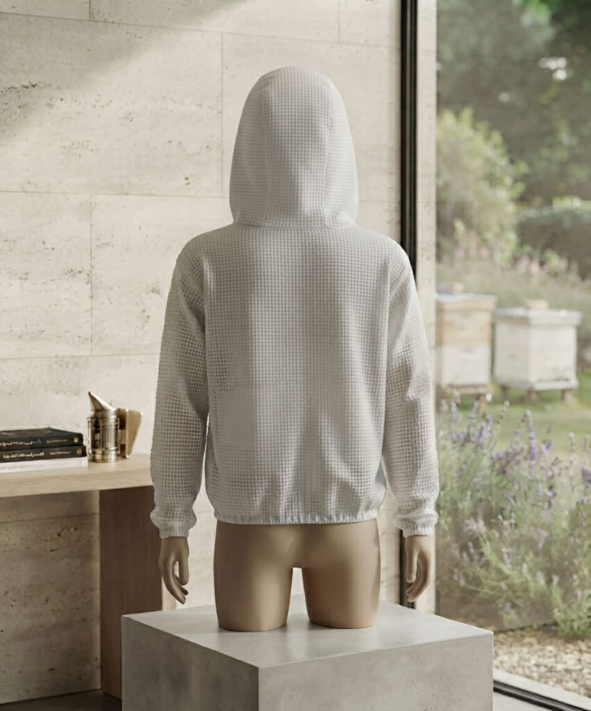 Premium Three-Layer Beekeeping Jacket (White)