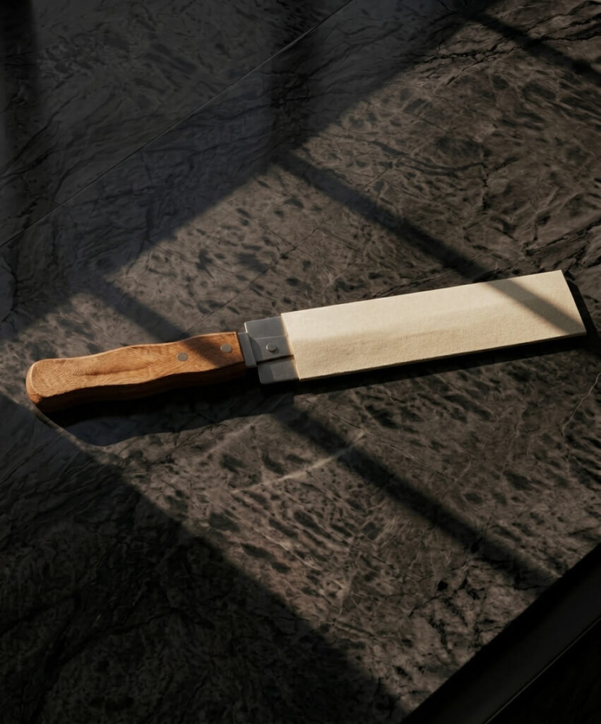 Uncapping Knife with Wooden Handle