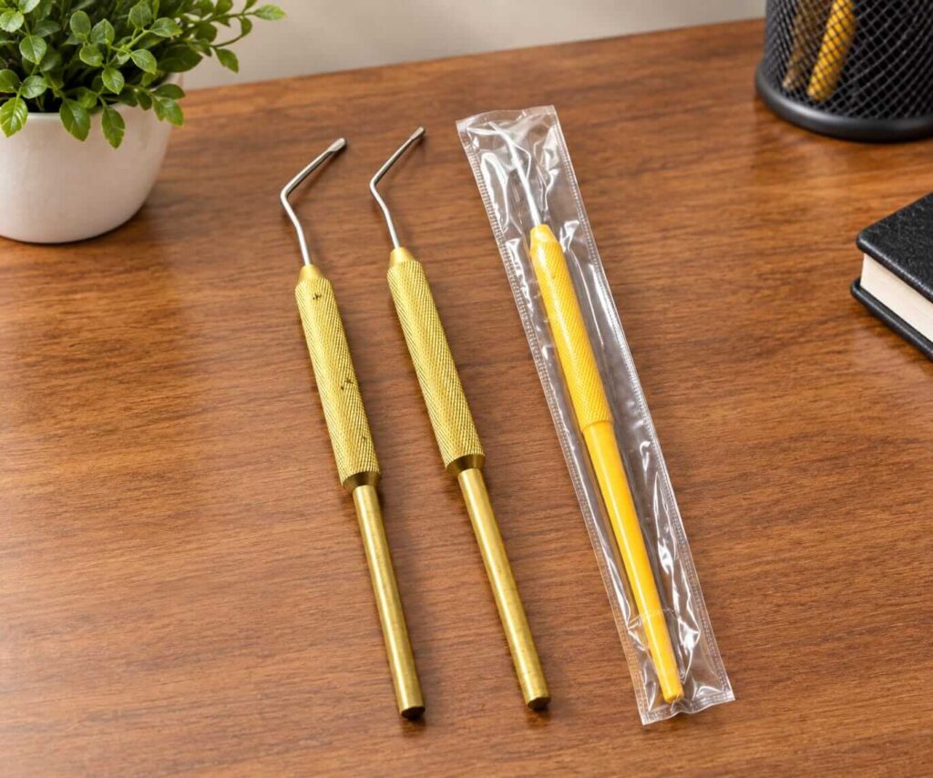 Queen Larvae Grafting Needle (Plastic & Mattel) Options