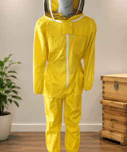 Yellow Poly-Cotton Fabric Beekeeping Suit