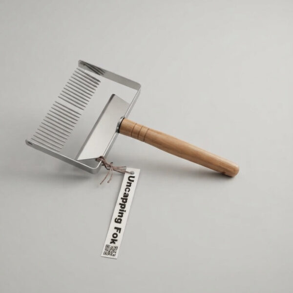 Wooden Handle Stainless Steel Uncapping Fork